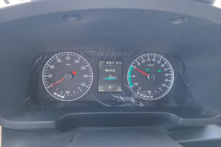Used Foton Intelligent Blue Elf E7 2024 Facelifted All-Electric Van Flat Roof 2 Seats CATL 38.64 kWh Instrument Cluster