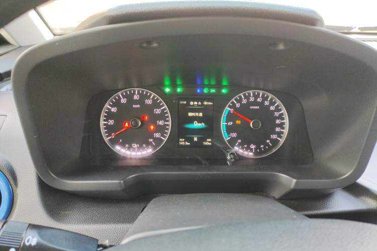 Used Foton Intelligent Blue Elf E7 2024 Facelifted All-Electric Van Flat Roof 2 Seats Evey Lithium Energy 41.86 kWh Instrument Cluster