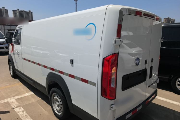 Used Foton Intelligent Blue Elf E7 2024 Facelifted All-Electric Van Flat Roof 2 Seats CATL 38.64 kWh Rear Left 45 Deg