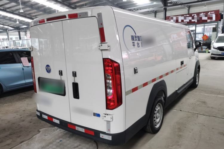 Used Foton Intelligent Blue Elf E7 2024 All-Electric Van Flat Roof 2 Seats EVE Energy 41.86 kWh Rear Right 45 Deg