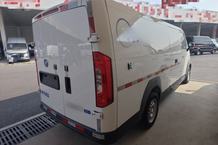 Used Foton Intelligent Blue Elf E7 2024 All-Electric Van Flat Roof 2 Seats EVE Energy 41.86 kWh Rear Right 45 Deg