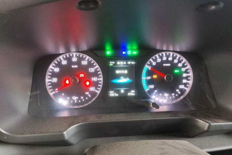 Used Foton Qianduoduo 2024 Box-Type Van Flat Roof 2 Seats CATL 41.86 kWh Instrument Cluster