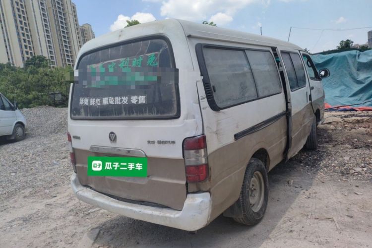 Used Foton Scenic 2014 2.5T Express Standard Long-Wheelbase Low-Roof Version with 4J25TC Engine Rear Right 45 Deg