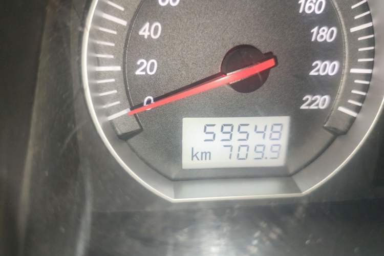 Used Foton Scenic G5 2020 2.4L Commercial Version Long-Wheelbase Flat-Roof 9-Seater Multi-Purpose Passenger Vehicle 4K22D4M Odometer Close Up