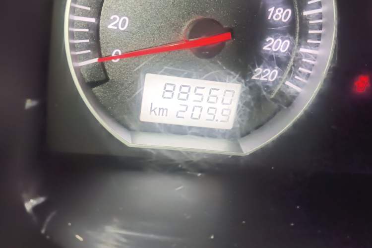 Used Foton Scenic G5 2020 2.0L Gasoline Commercial Version 9-Seater Multi-Purpose Passenger Vehicle 1TZS Odometer Close Up