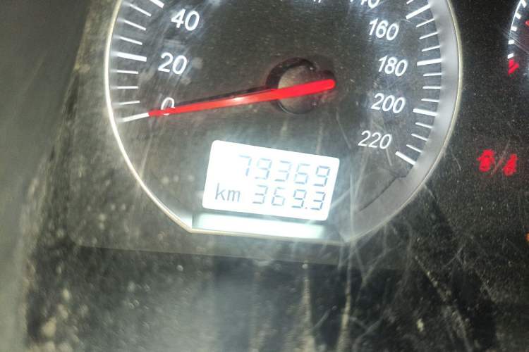 Used Foton Scenic G5 2022 2.0L Gasoline Commercial Version Open-Window 5/6-Seater 1TZS Odometer Close Up