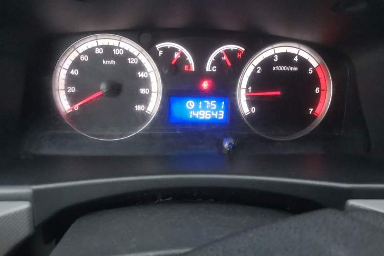 Used Foton Scenic G7 2015 2.0L Commercial Version Short Wheelbase High Roof 4Q20M Odometer Close Up