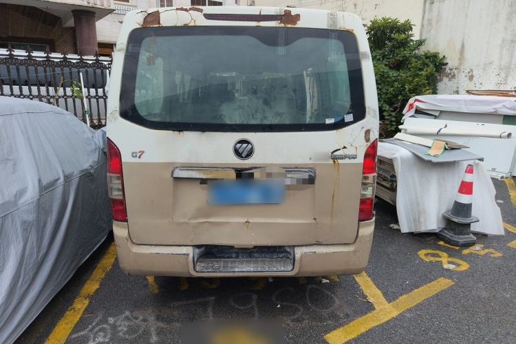 Used Foton Scenic G7 2016 2.8T Commercial Version Short Wheelbase Flat Roof 493ZLQ4 Rear
