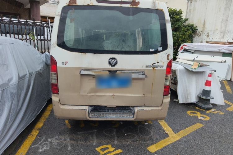 Used Foton Scenic G7 2016 2.8T Commercial Version Short Wheelbase Flat Roof 493ZLQ4 Rear Left 45 Deg