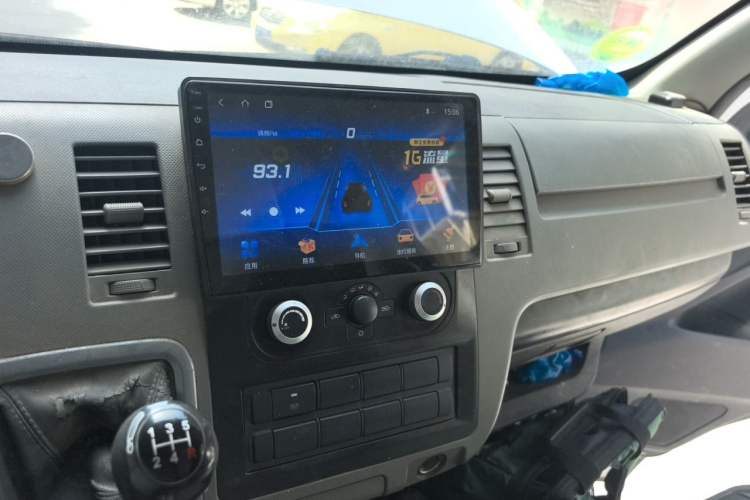 Used Foton Scenic G7 2020 2.4L Commercial Version Short Wheelbase Flat-Top 2-Seater Van China VI Emission Standard 4K22D4M Audio And AC Panel