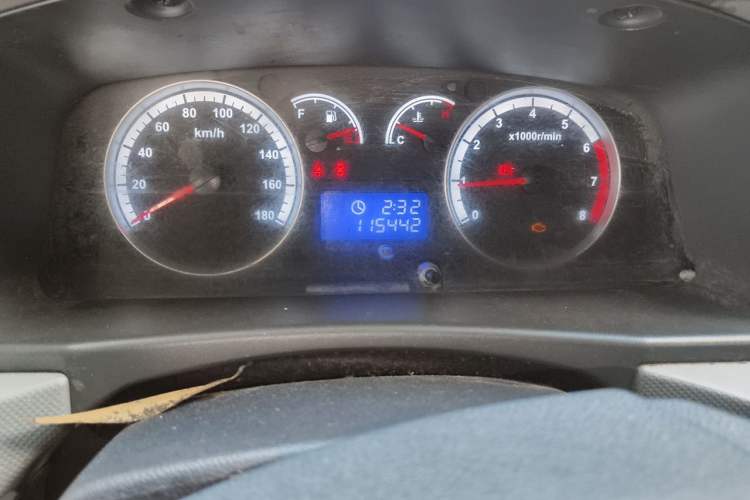 Used Foton Scenic G7 2020 2.4L Commercial Version Long Wheelbase High-Roof 2-Seat Van China VI Emission Standard 4K22D4M Odometer Close Up