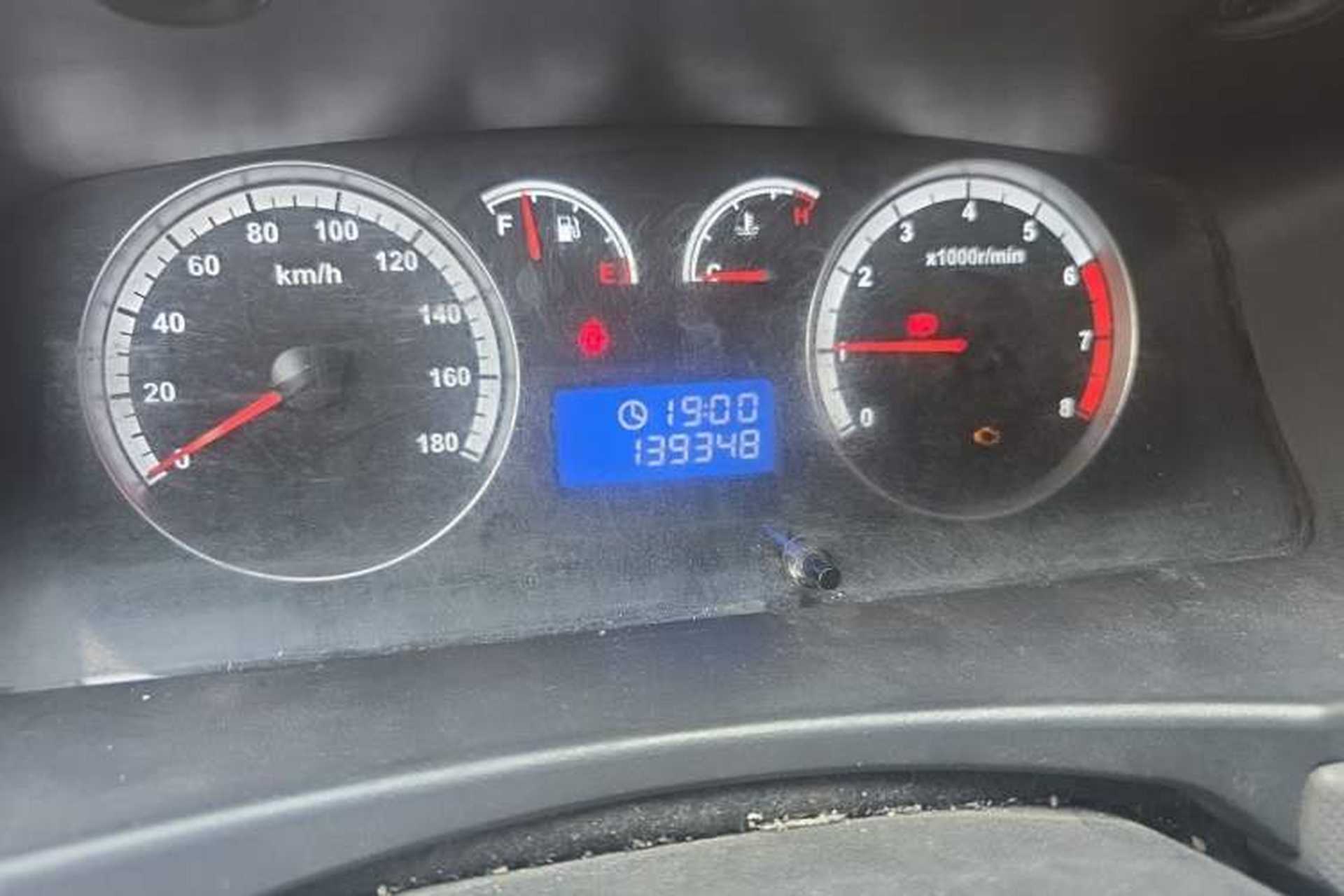 Used Foton Scenic G7 2020 2.4L Commercial Version Long Wheelbase High-Roof 2-Seat Van China VI Emission Standard 4K22D4M Odometer Close Up