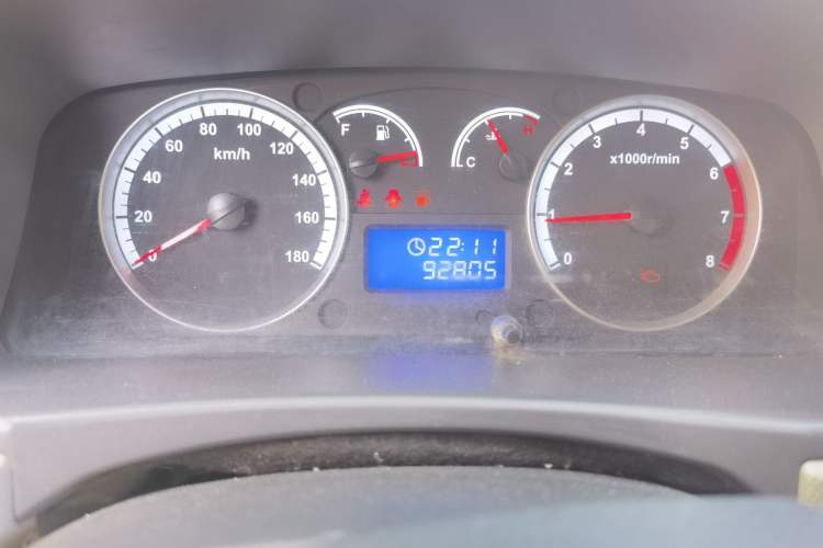 Used Foton Scenic G7 2021 2.4L Gasoline Commercial Version Long Wheelbase High-Roof 2-Seat Van 4K22D4M Odometer Close Up