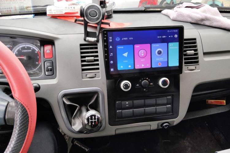 Used Foton Scenic G7 2021 2.4L Gasoline Commercial Version Long Wheelbase High-Roof 2-Seat Van 4K22D4M Audio And AC Panel