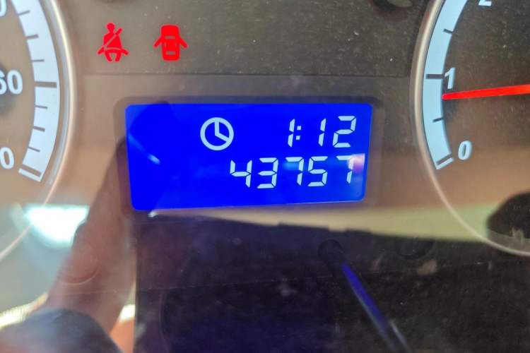 Used Foton Scenic G7 2021 2.4L Gasoline Commercial Version Long Wheelbase High-Roof 2-Seat Van 4K22D4M Odometer Close Up