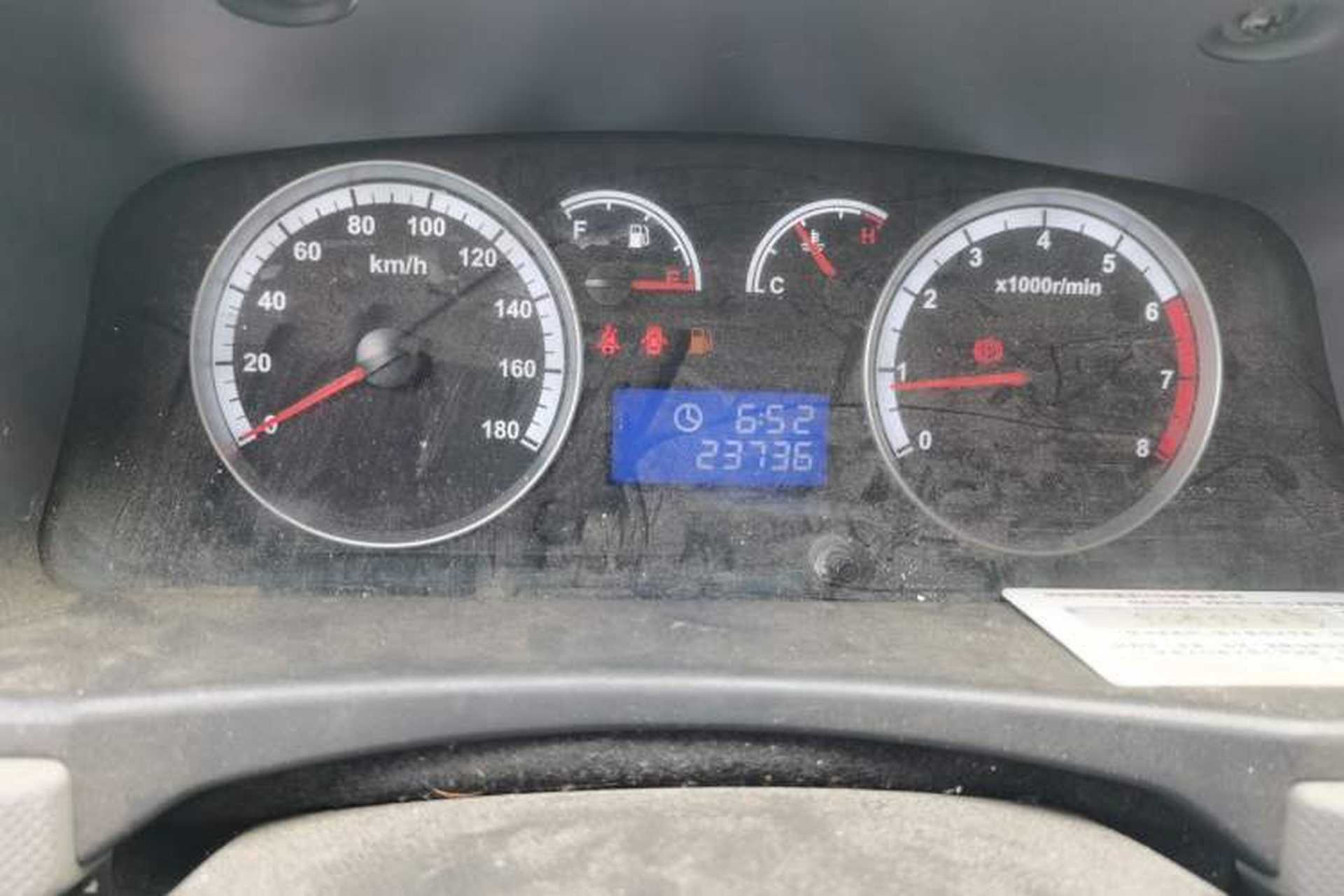 Used Foton Scenic G7 2021 2.4L Gasoline Commercial Version Long Wheelbase High-Roof 2-Seat Van 4K22D4M Odometer Close Up