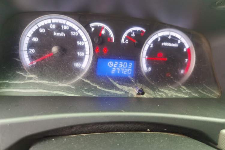 Used Foton Scenic G7 2021 2.4L Gasoline Commercial Version Long Wheelbase High-Roof 2-Seat Van 4K22D4M Odometer Close Up