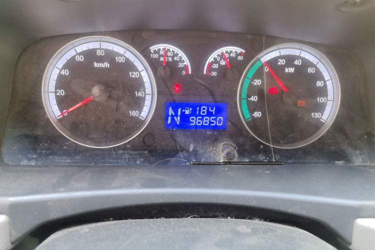 Used Foton Scenic G7 New Energy 2021 Zhilan Cargo Version High-Roof Model Odometer Close Up
