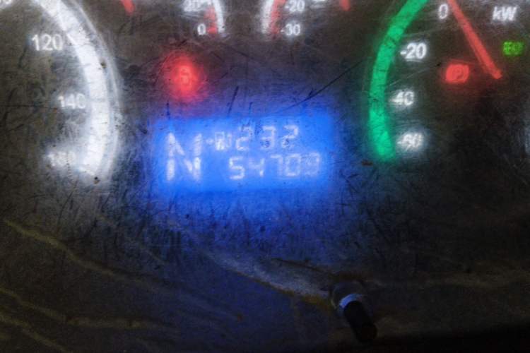 Used Foton Scenic G7 New Energy 2021 Zhilan Cargo Version High-Roof Model Odometer Close Up