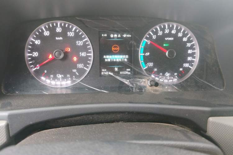 Used Foton Scenic G7 New Energy 2022 Van Long Wheelbase High Roof 2 Seats CATL 50.23 kWh Odometer Close Up