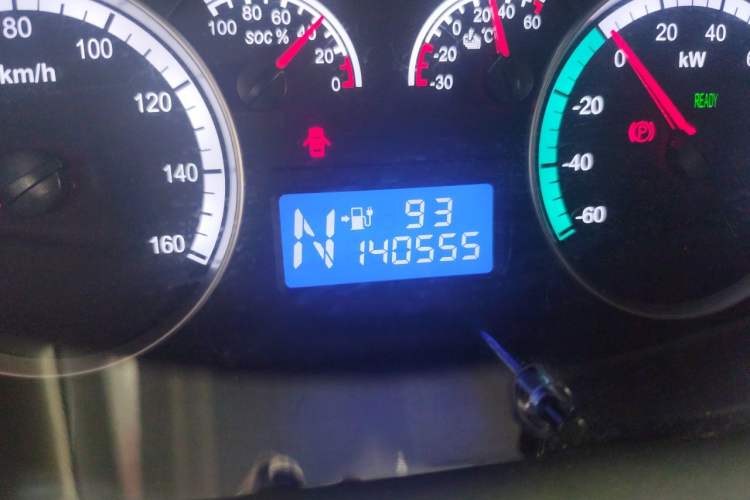 Used Foton Scenic G7 New Energy 2022 Van Long Wheelbase Low Roof 2 Seats with CATL 50.23 kWh Battery Odometer Close Up