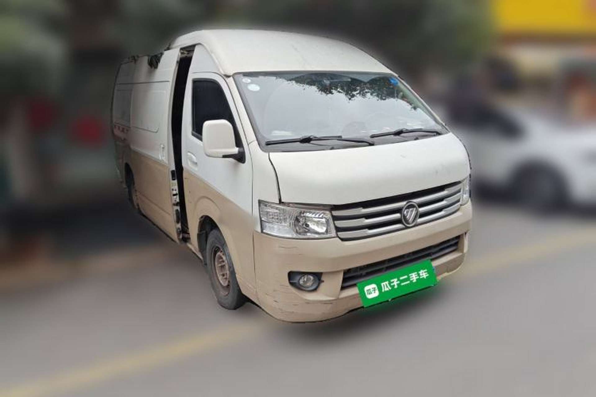Used Foton Scenic G9 2020 2.8T Diesel Commercial Version Long Wheelbase High Roof 2-Seater Van 4J28TC3 Front Right 45 Deg
