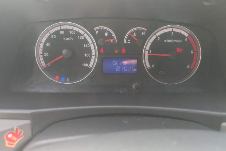 Used Foton Scenic G9 2020 2.8T Diesel Commercial Version Long Wheelbase High Roof 2-Seater Van 4J28TC3 Odometer Close Up