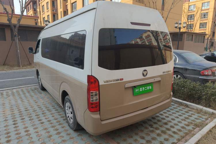 Used Foton Scenic G9 2020 2.8T Diesel Commercial Version Long Wheelbase High Roof 6-Seater with Clear Windows 4J28TC3 Rear Left 45 Deg