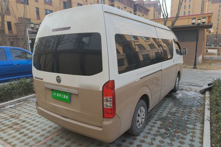 Used Foton Scenic G9 2020 2.8T Diesel Commercial Version Long Wheelbase High Roof 6-Seater with Clear Windows 4J28TC3 Rear Right 45 Deg
