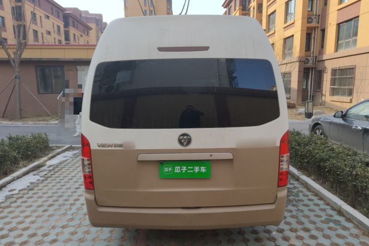 Used Foton Scenic G9 2020 2.8T Diesel Commercial Version Long Wheelbase High Roof 6-Seater with Clear Windows 4J28TC3 Rear