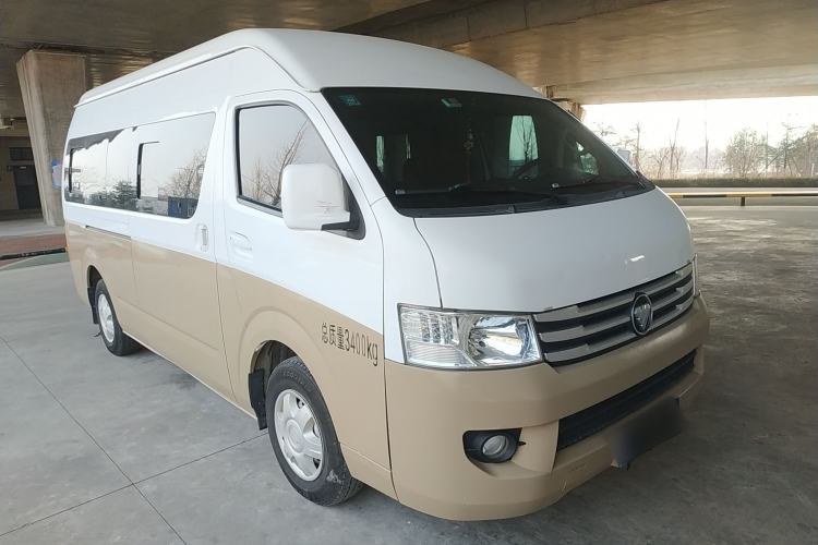 Used Foton Scenic G9 2021 2.4L Gasoline Commercial Version Long Wheelbase High Roof 9-Seater with Clear Window 4K22D4M Front Right 45 Deg
