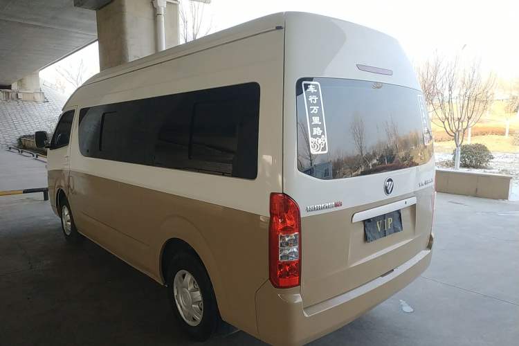 Used Foton Scenic G9 2021 2.4L Gasoline Commercial Version Long Wheelbase High Roof 9-Seater with Clear Window 4K22D4M Rear Left 45 Deg