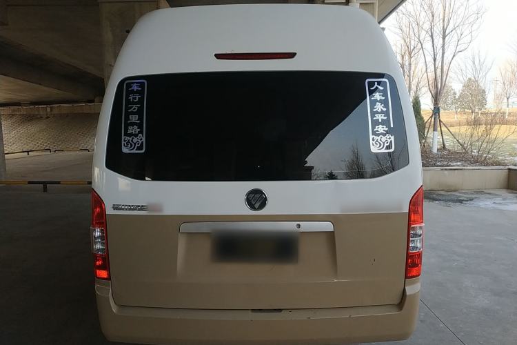 Used Foton Scenic G9 2021 2.4L Gasoline Commercial Version Long Wheelbase High Roof 9-Seater with Clear Window 4K22D4M Rear