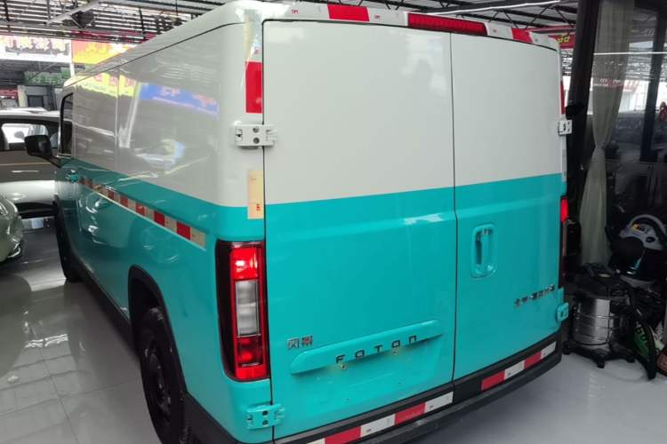 Used Foton Scenic i7 2025 Professional Logistics Short-Wheelbase Front-Wheel Drive CATL 41.86 kWh Premium Edition Flat Roof Single Tire 2 Seats Rear Left 45 Deg