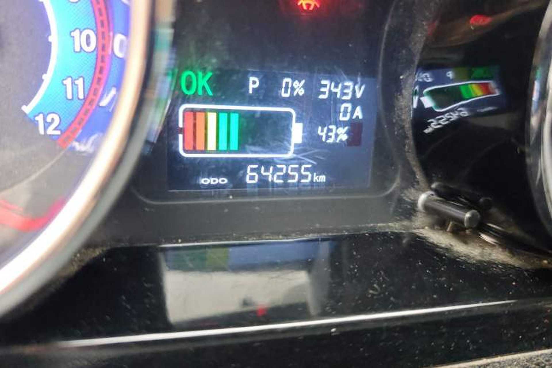 Used Foton Skyworth EV6 2023 Fast-Charging Version Odometer Close Up