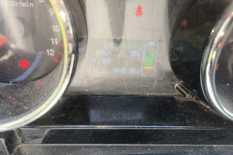 Used Foton Skyworth EV6 2023 Fast and Slow Charging Version Odometer Close Up
