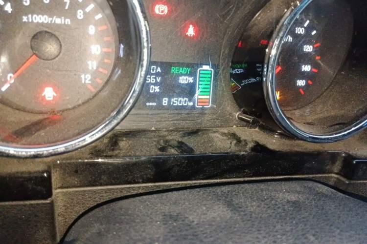 Used Foton Skyworth EV6 2023 Fast-Charging Version Odometer Close Up