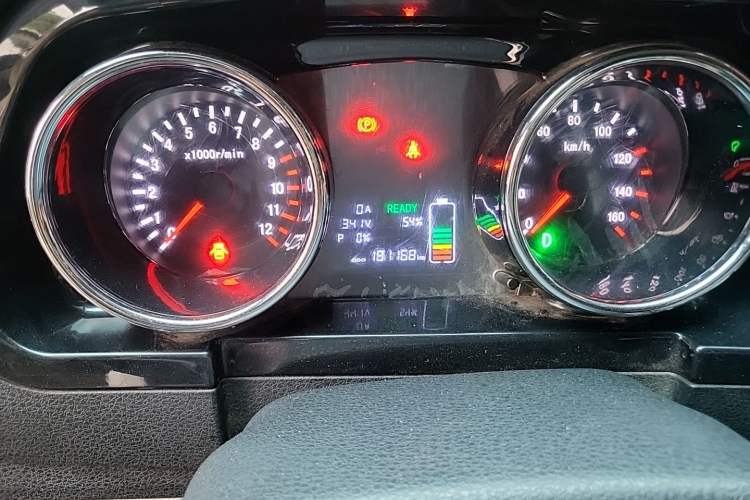Used Foton Skyworth EV6 2023 Fast and Slow Charging Version Odometer Close Up