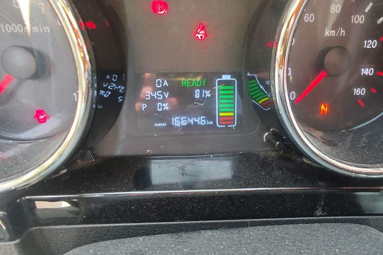 Used Foton Skyworth EV6 2023 Fast and Slow Charging Version Odometer Close Up