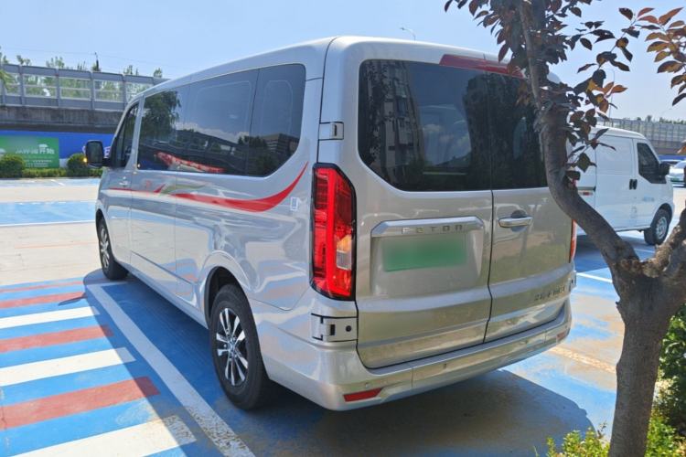 Used Foton Tianyuan V New Energy 2024 Long-wheelbase Low-Roof 7-Seater with CATL 53.58 kWh Battery Rear Left 45 Deg