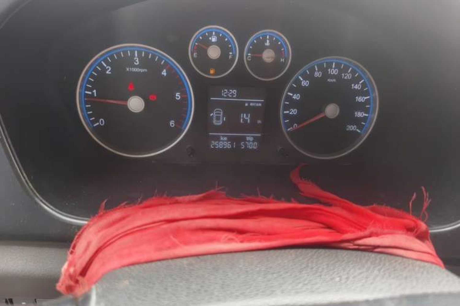 Used Foton Toano 2015 2.8T Commercial Version Long Wheelbase ISF2.8 Odometer Close Up