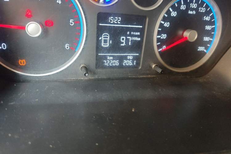 Used Foton Toano 2015 2.8T Commercial Version Short Wheelbase 4J28TC2 Odometer Close Up