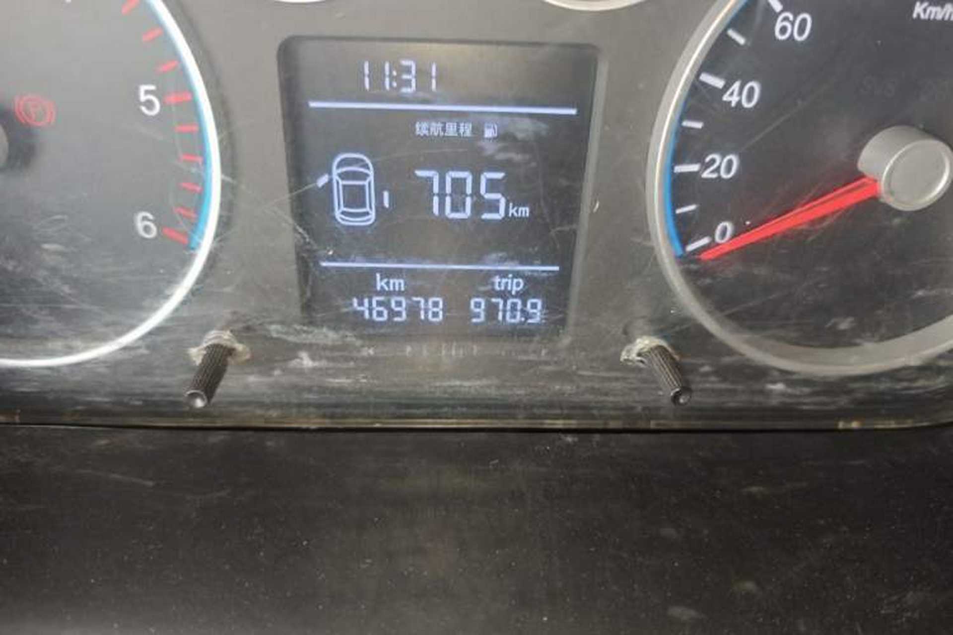 Used Foton Toano 2017 2.8T E Commercial Version Long Wheelbase 4J28TC3 Odometer Close Up