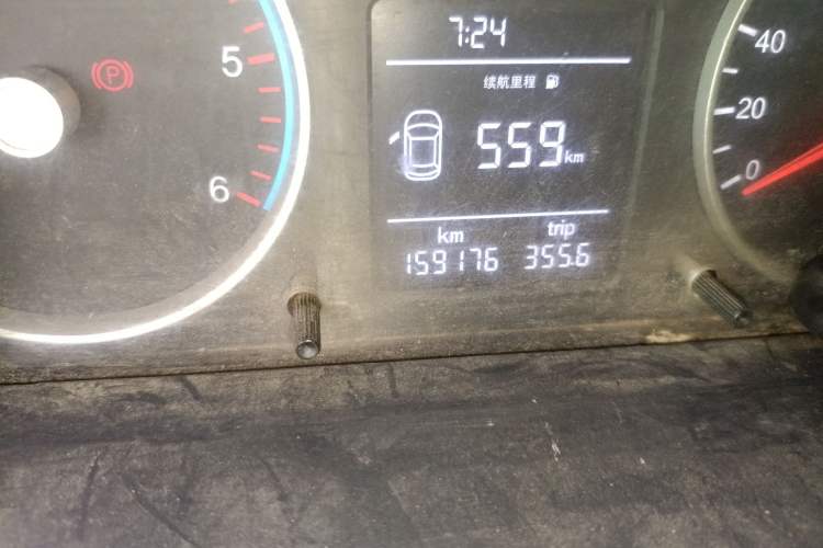 Used Foton Toano 2017 2.5T Restyled E Commercial Version Short Wheelbase 4J25TC3 Odometer Close Up