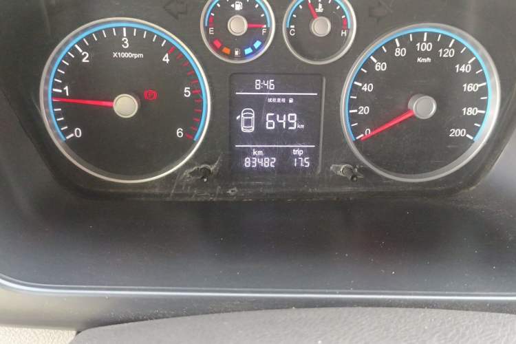 Used Foton Toano 2017 2.5T E Commercial Version Long Wheelbase 4J25TC3 Odometer Close Up