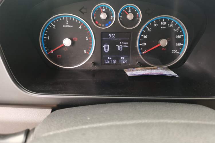 Used Foton Toano 2017 2.5T Restyled E Commercial Version Short Wheelbase 4J25TC3 Odometer Close Up