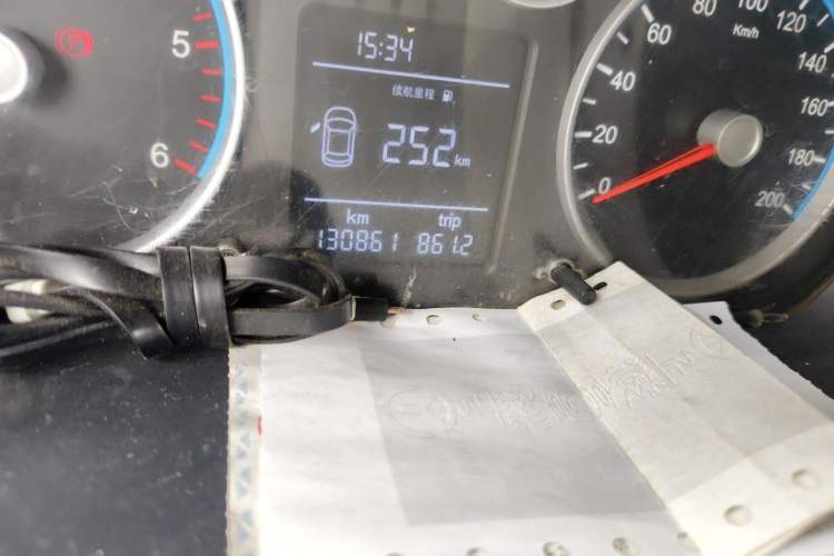 Used Foton Toano 2019 2.5T E54J25TC3 Odometer Close Up