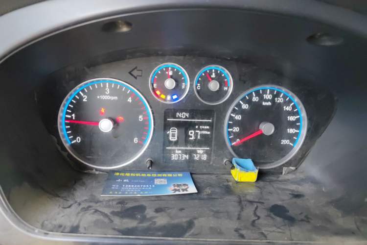 Used Foton Toano 2020 2.0T Van Short Wheelbase Mid-Roof 3-Seater China VI Emission Standard 4F20TC3 Instrument Cluster