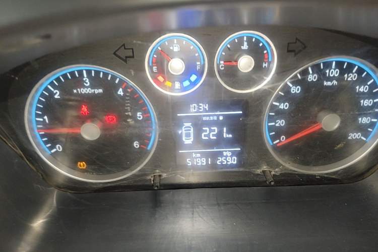 Used Foton Toano 2022 2.0T Manual Tongtu Multi-Function Long Wheelbase Mid-Roof Single-Tire 5/6/7/9-Seater 4F20TC3 Instrument Cluster