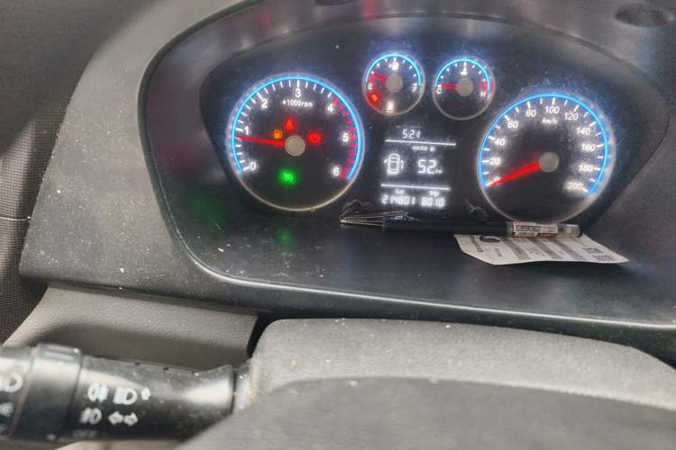 Used Foton Toano 2022 2.0T Manual Jixiang Multi-Function Professional Version Long Wheelbase Mid-Roof Design Rear Single Tire 7/9-Seater 4F20TC3 Odometer Close Up